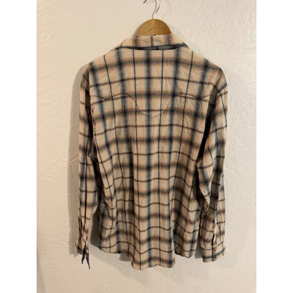 Wrangler Men’s Xxl Retro Western Snap Plaid Shirt - Picture 10 of 12